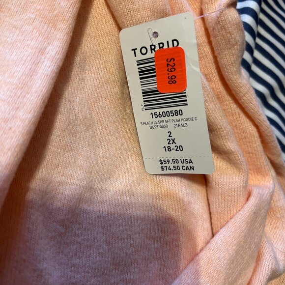 BNWT Torrid Peach cardigan. Super Soft. Size 2 - Picture 4 of 5